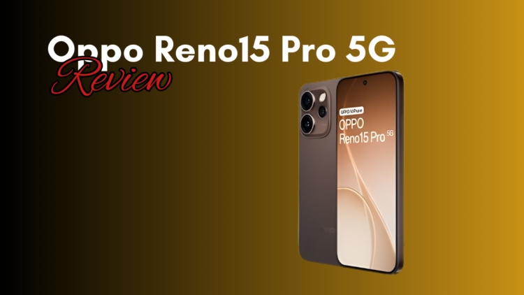 Oppo Reno 15 Pro smartphone showing rear camera module, design, and AMOLED display