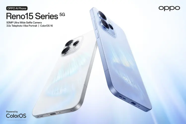 Oppo Reno 15 Series includes Reno 15 Pro, Reno 15, and Reno 15 F, now available in Kenya with advanced camera systems, large batteries, and ColorOS 16.