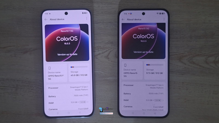 Oppo Reno 15 Series in Kenya showing Reno 15 Pro, Reno 15, and Reno 15 F specs comparison and buyer guide
