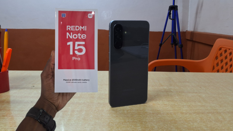 Redmi Note 15 Pro 5G and Samsung Galaxy A56 smartphones side by side comparison