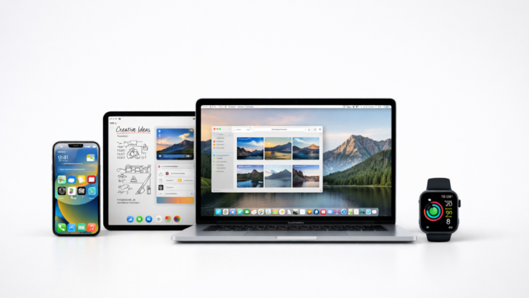 Apple user interface design across iPhone, iPad, Mac and Apple Watch