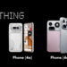 Nothing Phone 4a and Nothing Phone 4a Pro with transparent design and Glyph lighting interface