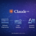 Illustration explaining Claude 4.6 AI model showing constitutional AI framework and reasoning architecture used for software engineering, legal analysis and scientific research