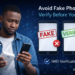 Kenyan man disappointed after buying a fake smartphone illustrating phone authenticity verification in Kenya