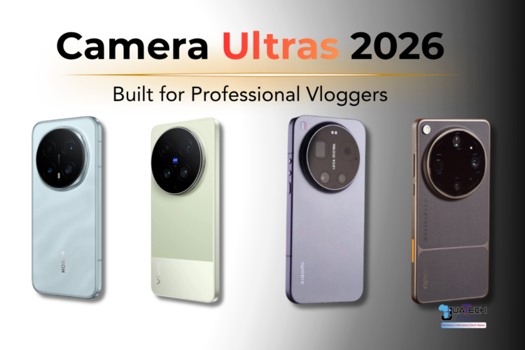 Best camera phone for vloggers 2026 comparison showing Vivo, Oppo, Xiaomi and Honor Ultra smartphones
