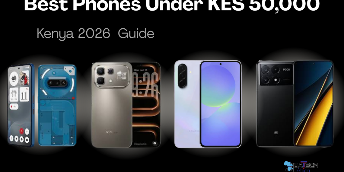 Best phones under KSh 50,000 in Kenya 2026 including Galaxy A37, Poco X6 Pro and Nothing Phone 3a