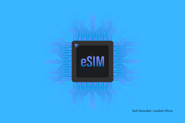 eSIM chip embedded in smartphone hardware illustrating digital SIM technology and how eSIM works