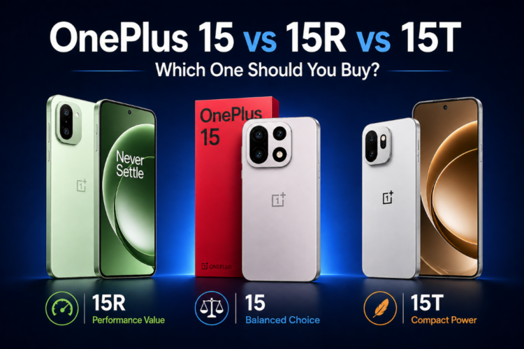 OnePlus 15 vs 15R vs 15T comparison showing best phone to buy in Kenya