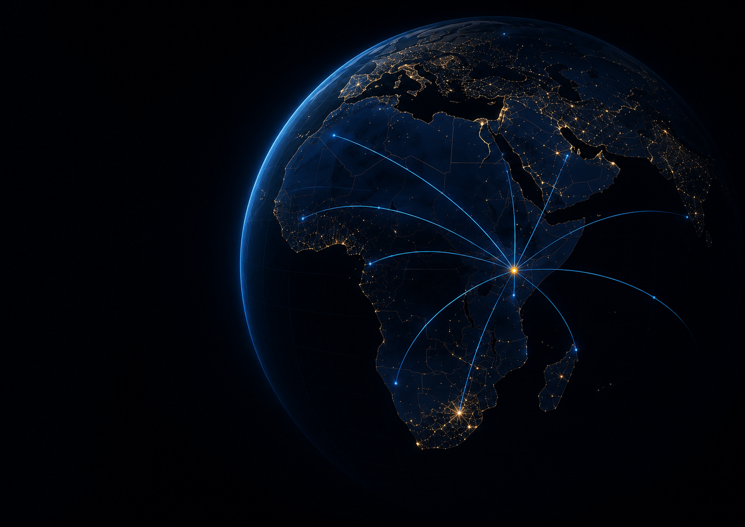 Africa tech connectivity globe