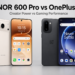 HONOR 600 Pro and OnePlus 15R premium Android flagship killer comparison with front and back device renders on a minimalist gray background for JuaTech Africa.