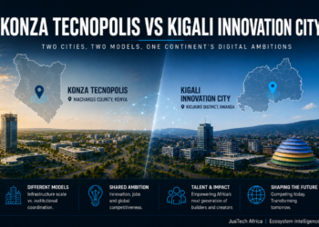 Konza Technopolis in Kenya and Kigali Innovation City in Rwanda representing two competing innovation ecosystem models shaping Africa’s digital future