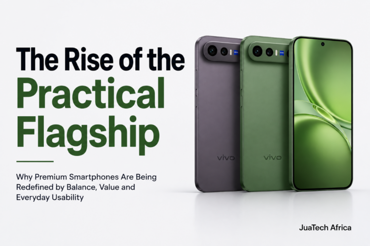 Vivo X300 FE smartphone showcasing the rise of practical flagship smartphones focused on balance, battery life, and everyday usability