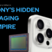 Sony image sensor alongside a flagship smartphone camera illustrating Sony's influence on the smartphone camera industry.