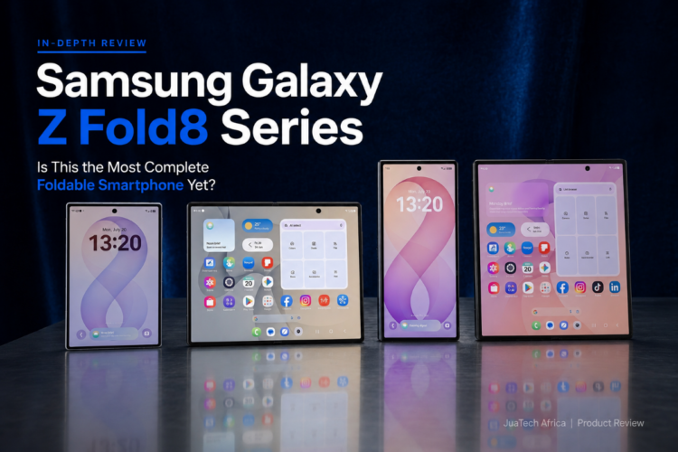 Samsung Galaxy Z Fold8, Galaxy Z Fold8 Ultra and the Samsung Galaxy Z Fold8 Series showcased in JuaTech Africa's in-depth product review.