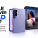 Apple iPhone Duo and Samsung Galaxy Z Fold8 displayed open and folded in a comparison