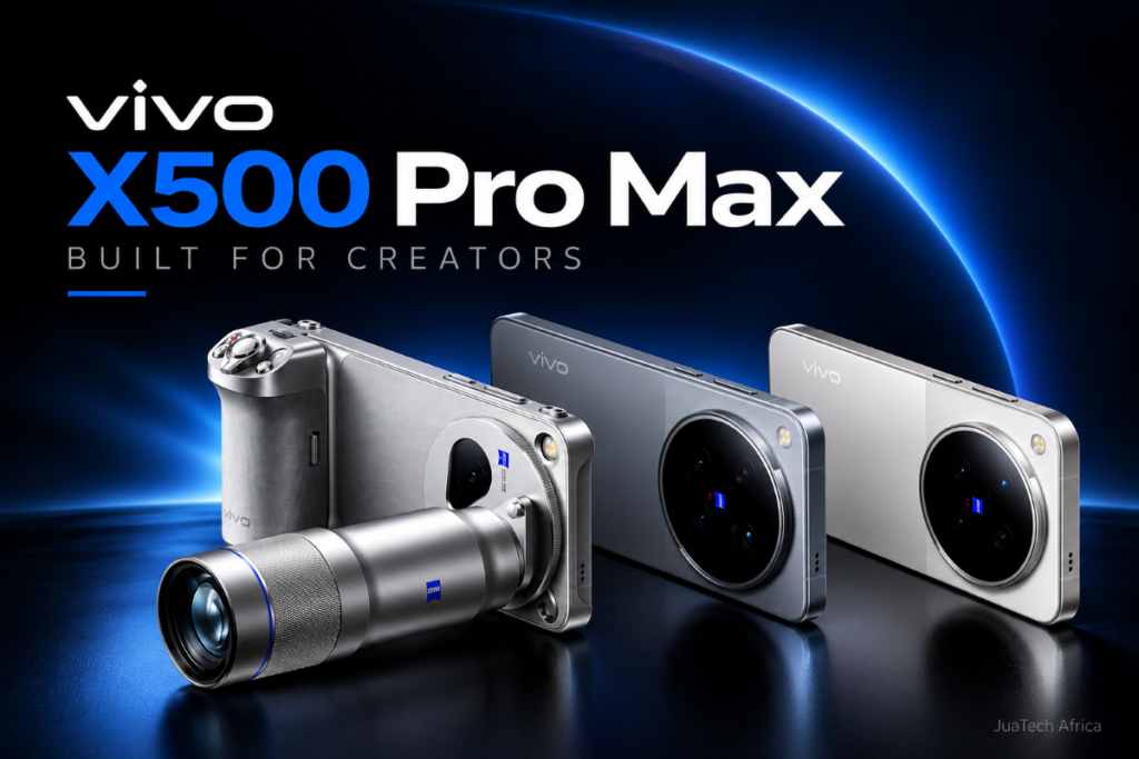 vivo X500 Pro Max creator phone with advanced camera system and telephoto lens
